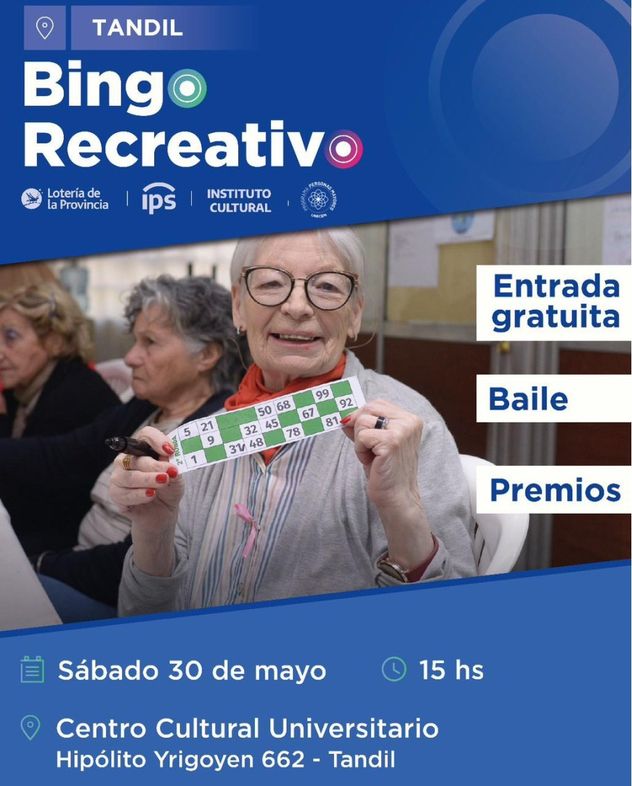 La escapada ideal para adultos mayores con bingo, música y premios.