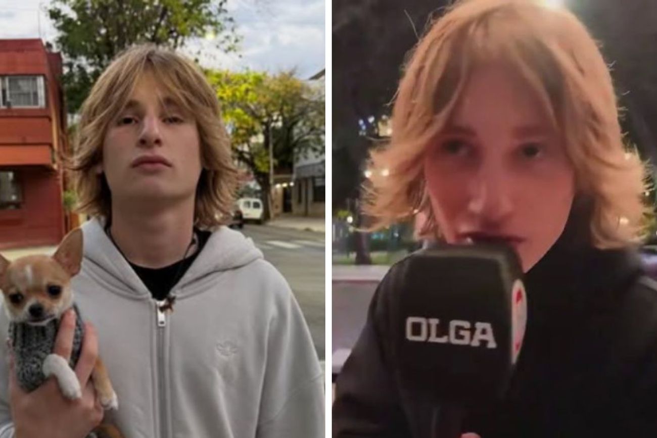 Quién es Valen Rizzutti, el notero de Olga que se hizo viral en redes por sus entrevistas sin filtro