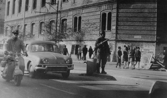 Imágenes del Cordobazo, la revuelta popular de mayo de 1969.