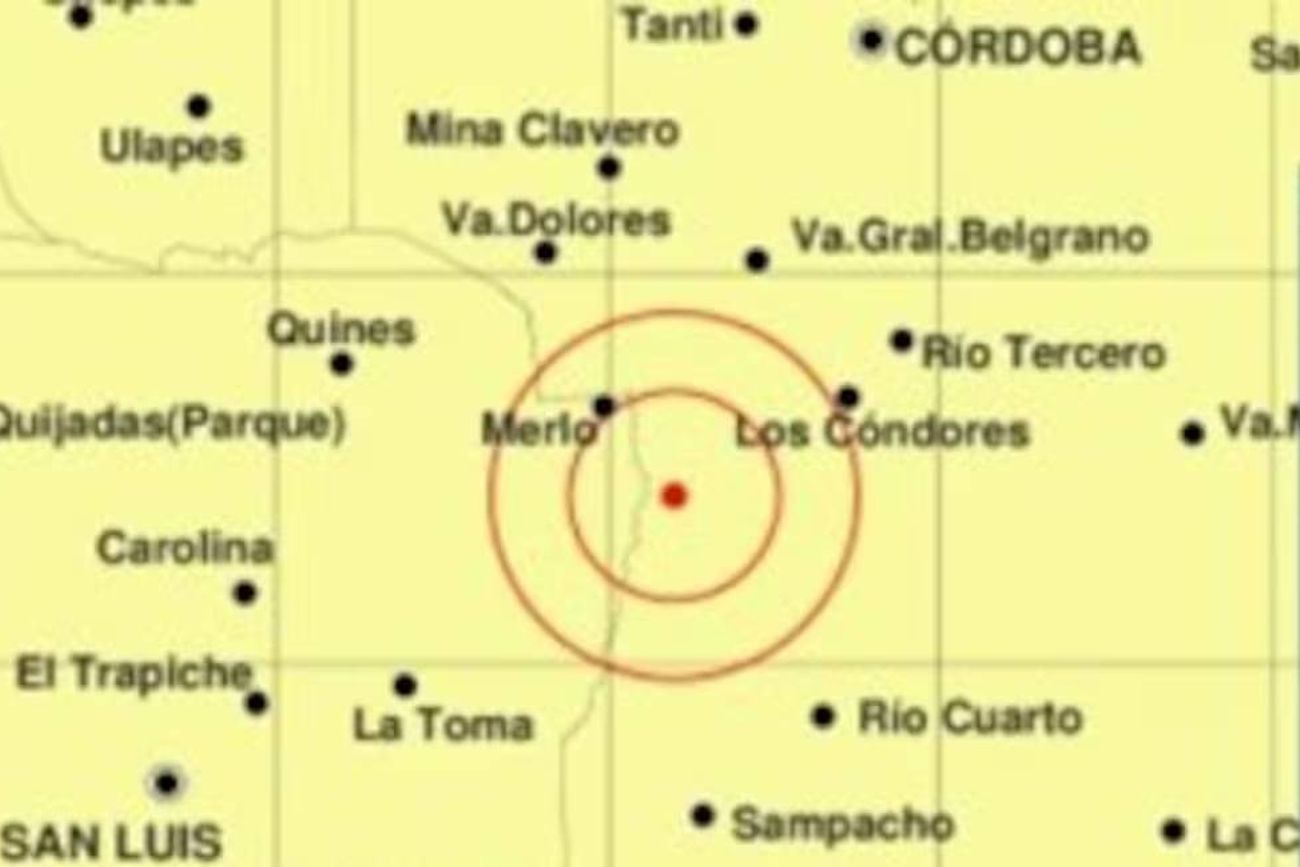 Dos temblores sorprendieron a Córdoba en la medianoche de este jueves. 