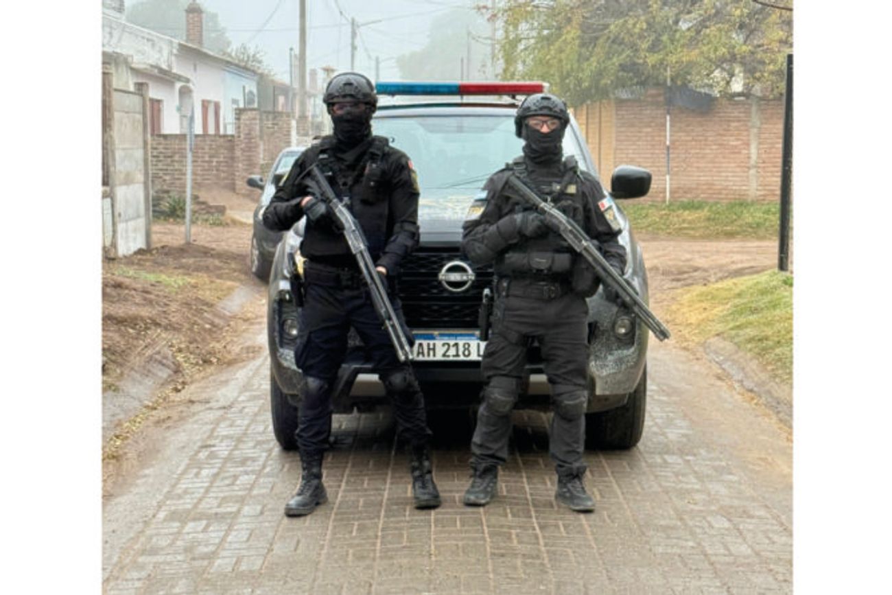 Operativo de la FPA en la ciudad de Río Tercero. Hubo nueve allanamientos. 