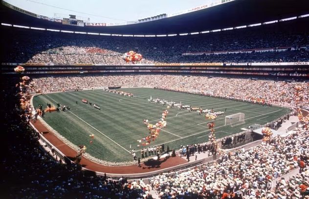 El mítico Estadio Azteca de México.