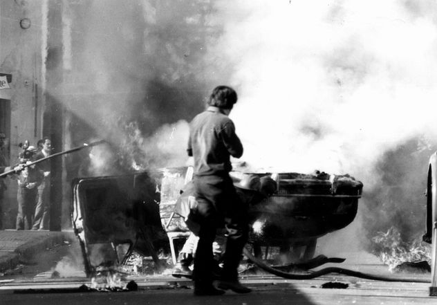 El Cordobazo, la revuelta popular registrada en al capital cordobesa el 29 y 30 de mayo de 1969. Imágenes mejoradas con IA.