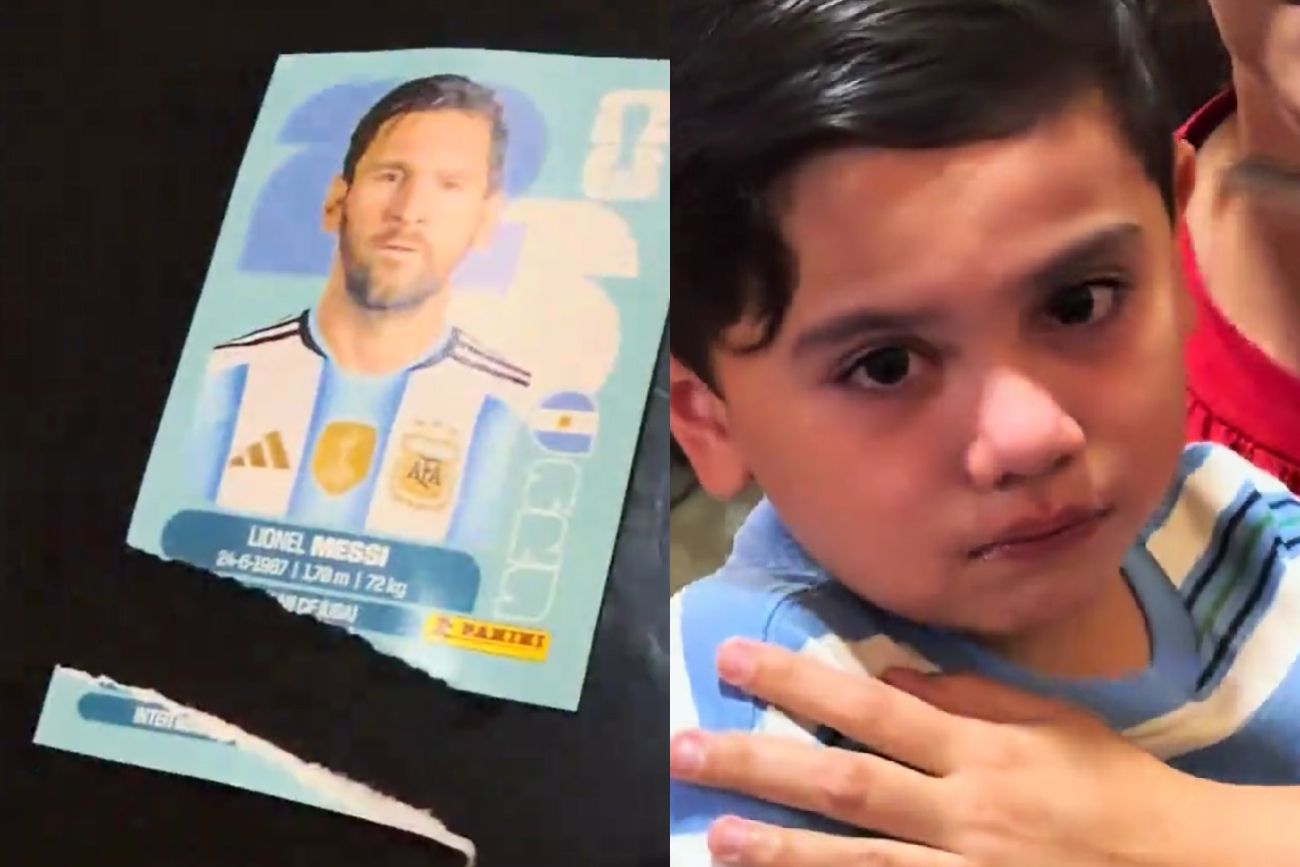 Rompió sin querer la figurita de Messi del Mundial y explotó el video: hasta reaccionó MrBeast