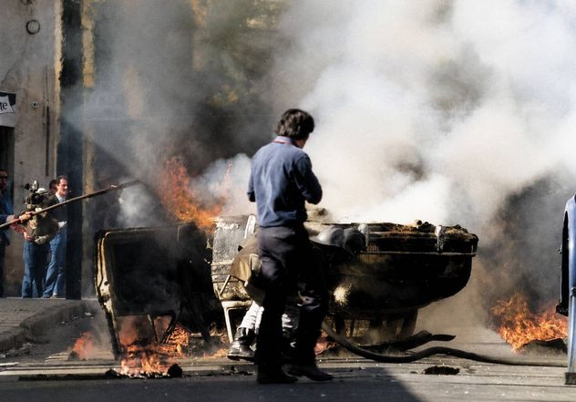 El Cordobazo, la revuelta popular registrada en al capital cordobesa el 29 y 30 de mayo de 1969. Imágenes mejoradas con IA.