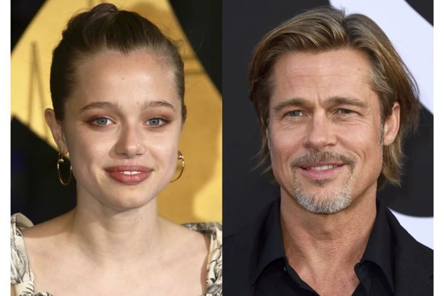 Shiloh y Brad Pitt. 