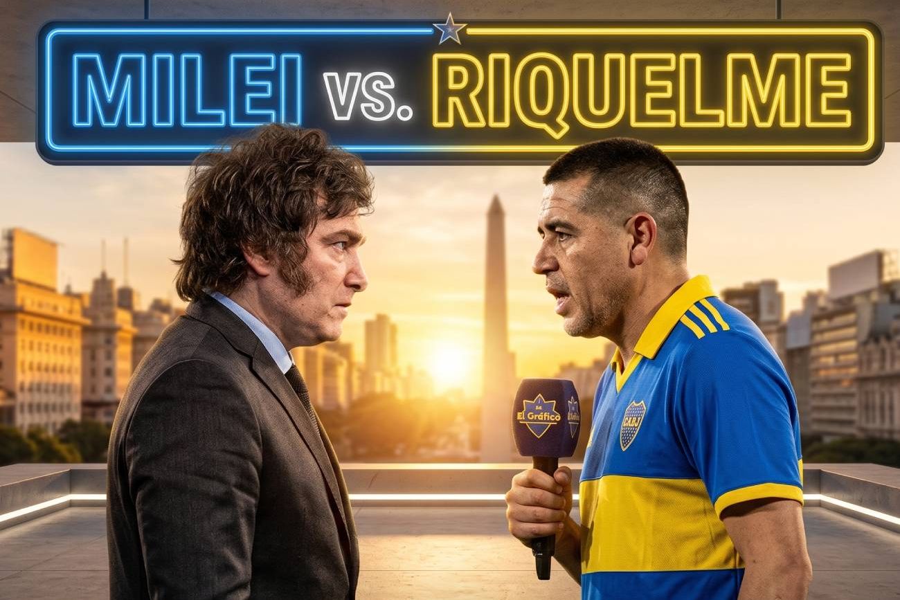 Milei contra Riquelme.
