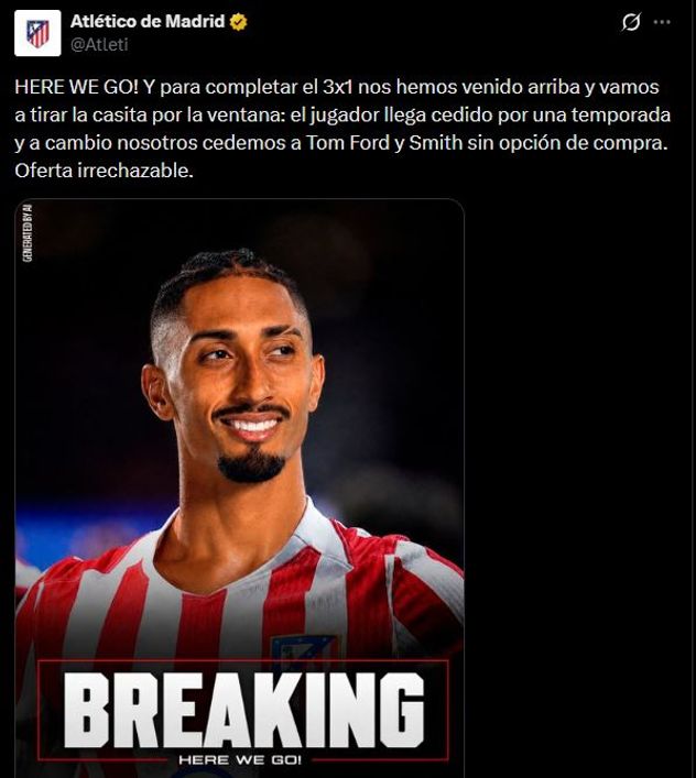 Mensajes del Atlético Madrid contra el Barcelona.