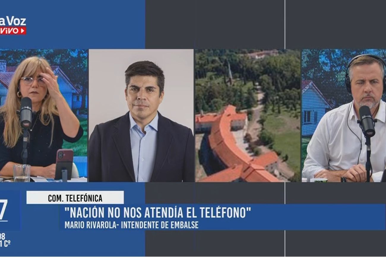 Mario Rivarola, en diálogo con La Voz En Vivo, conmovido por la situación de los hoteles de Embalse. 
