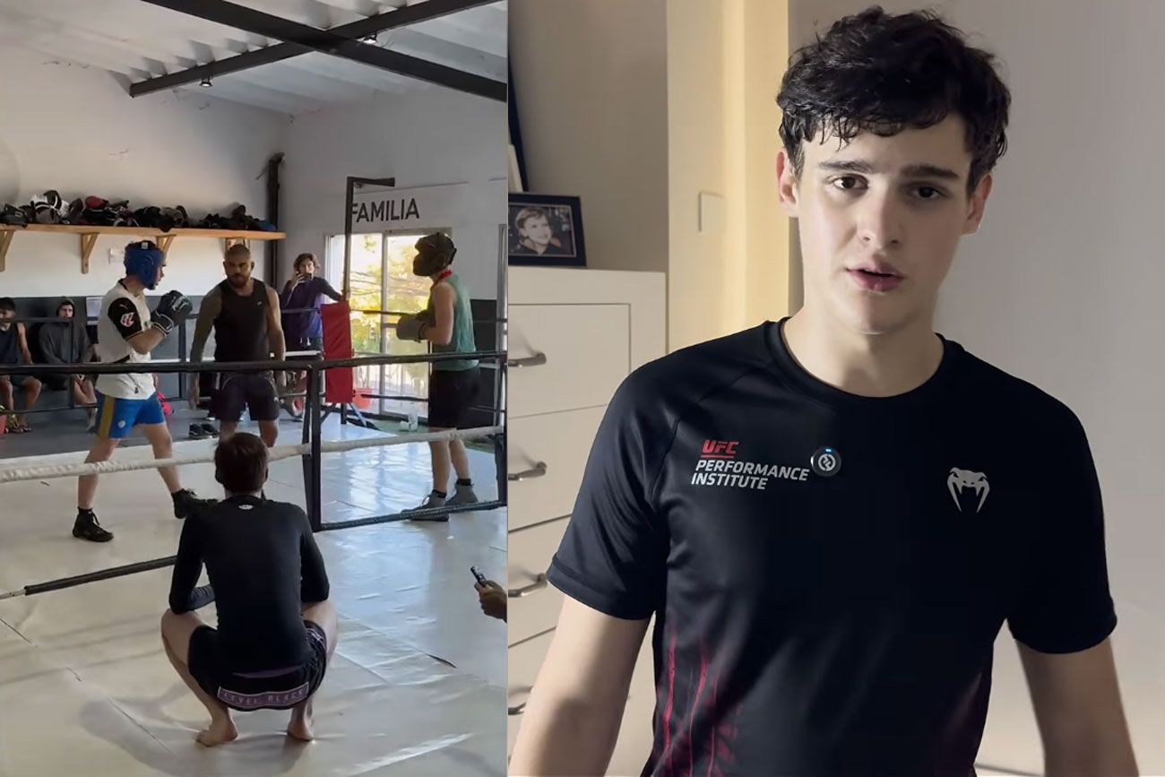 Bautista Vicuña debutó como boxeador. Foto: captura pantalla