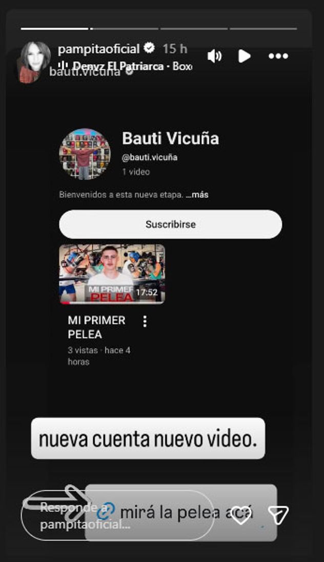 Bautista Vicuña debutó como boxeador. Foto: captura pantalla