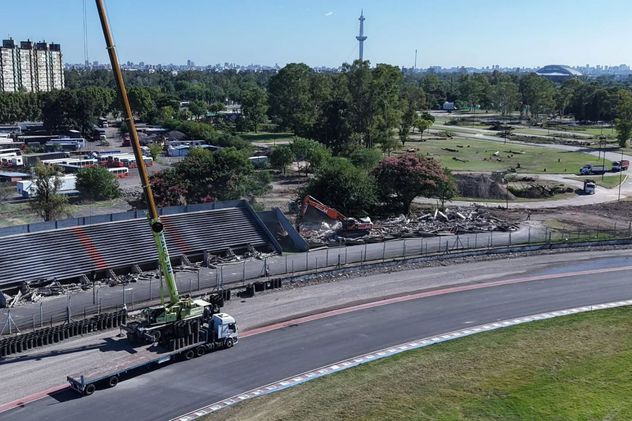 Obras en el Autódromo de Buenos Aires.