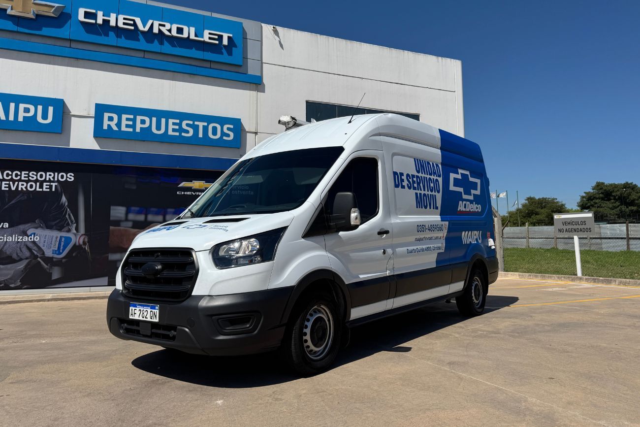 Taller móvil de Maipú Chevrolet. 