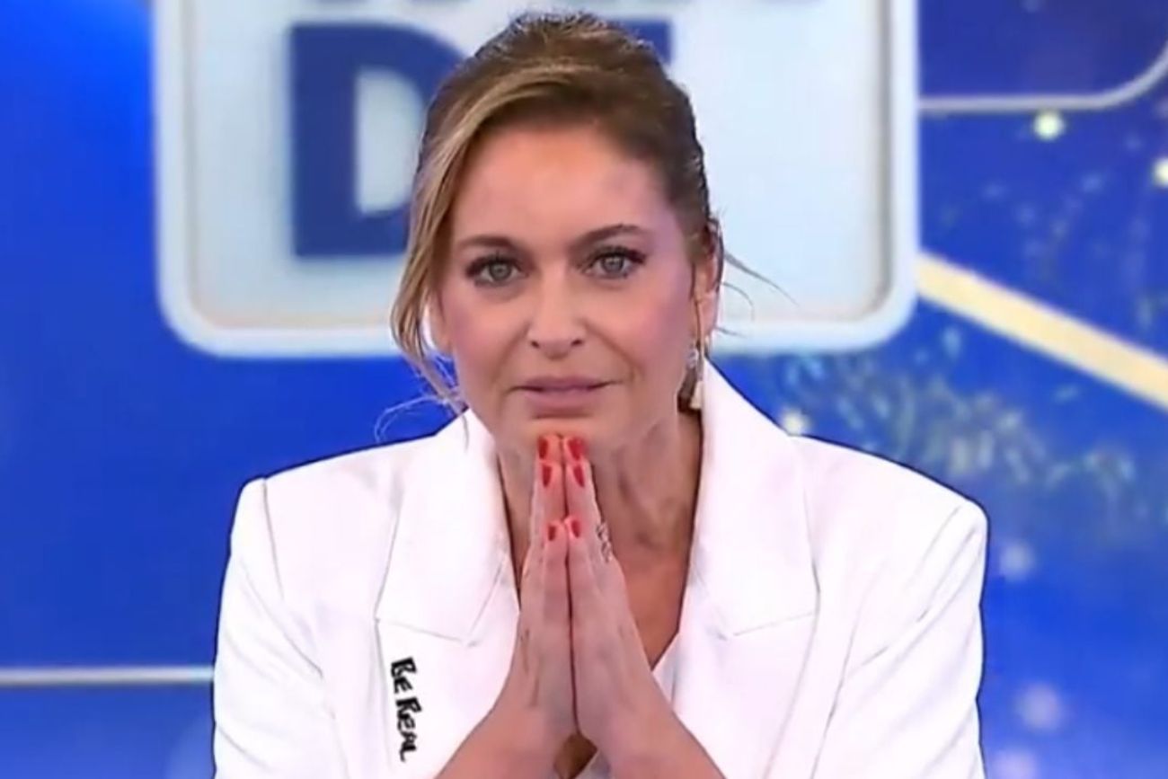 Karina Mazzocco en la última emisión de "A la tarde".