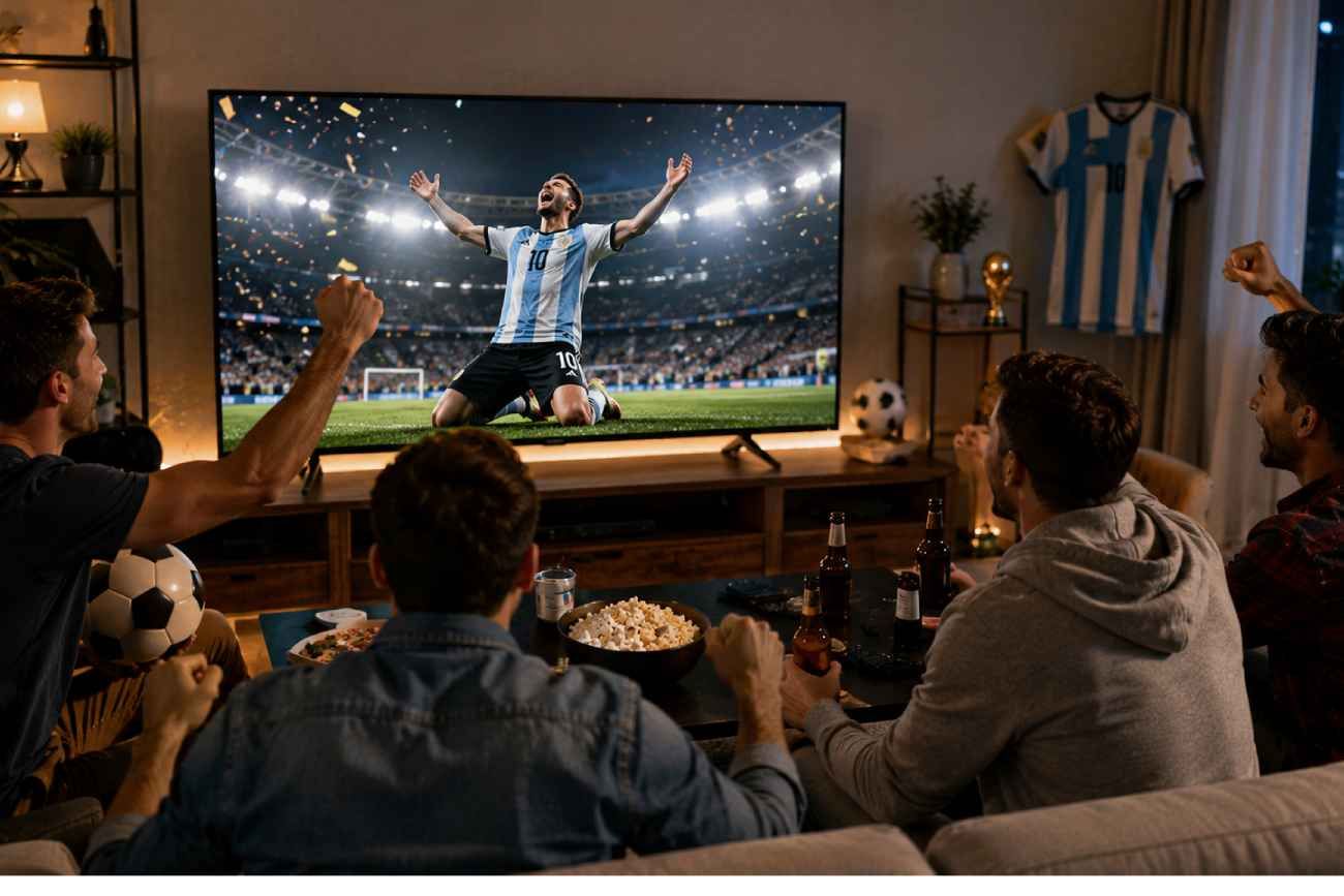 Cuánta plata se necesita para equipar el mejor living para ver el Mundial 2026. 