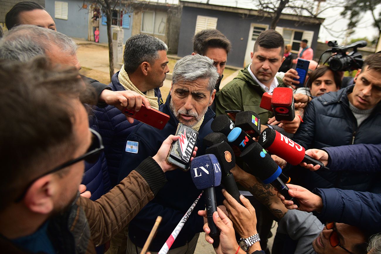 Juan Pablo Quinteros, ministro de Seguridad, tuvo algunos días de bajo perfil, pero durante este fin de semana volvió a hablar con los medios. (Pedro Castillo)
