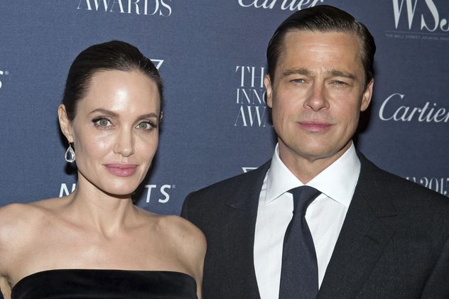 Angelina Jolie y Brad Pitt en 2015, cuando aún eran pareja.