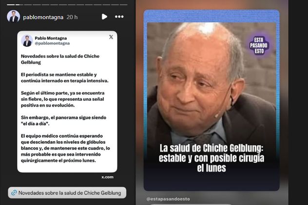 La salud de Chiche Gelblung. 