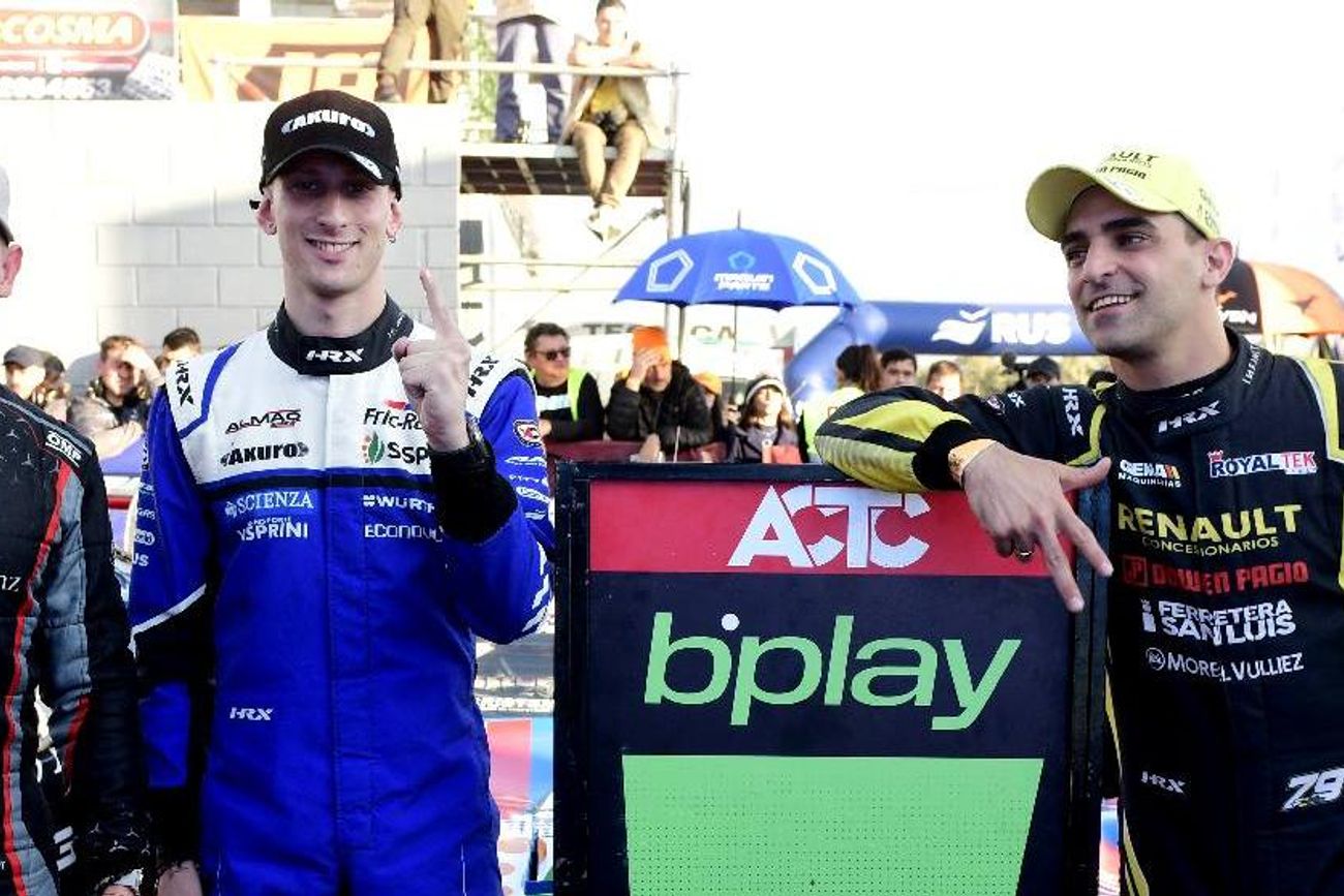 Otto Fritzler, Juan Catalán Magni y Facundo Cahpur, los tres más veloces de la clasificación del TC hoy en Cabalén y que mañana encabezarán sus series