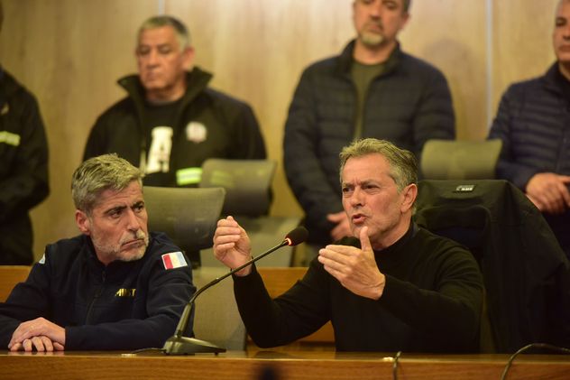 Los mayores cuestionamientos contra el fiscal Raúl Garzón son por una conferencia de prensa que brindó con el ministro de Seguridad, Juan Pablo Quinteros, quien no habló en esa oportunidad. (La Voz)