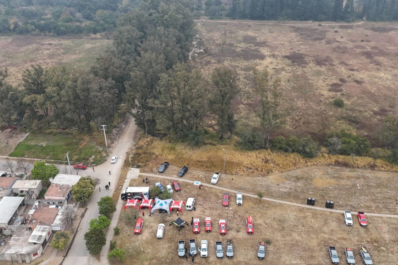 El descampado en el que encontraron el cuerpo de Agostina Vega