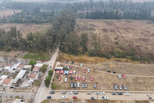 El descampado en el que encontraron el cuerpo de Agostina Vega