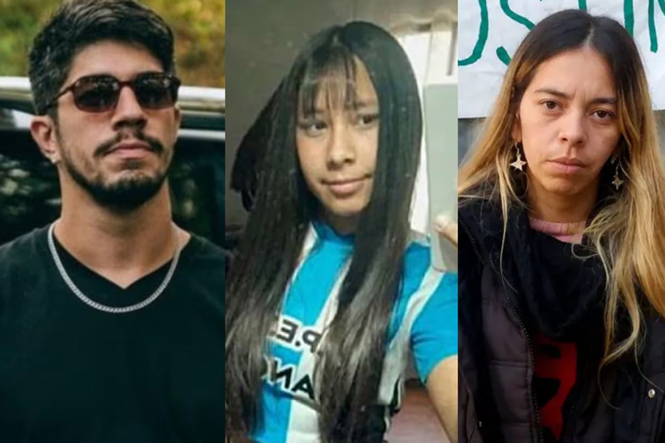 Claudio Barrelier, Agostina Vega y Melisa Heredia.
