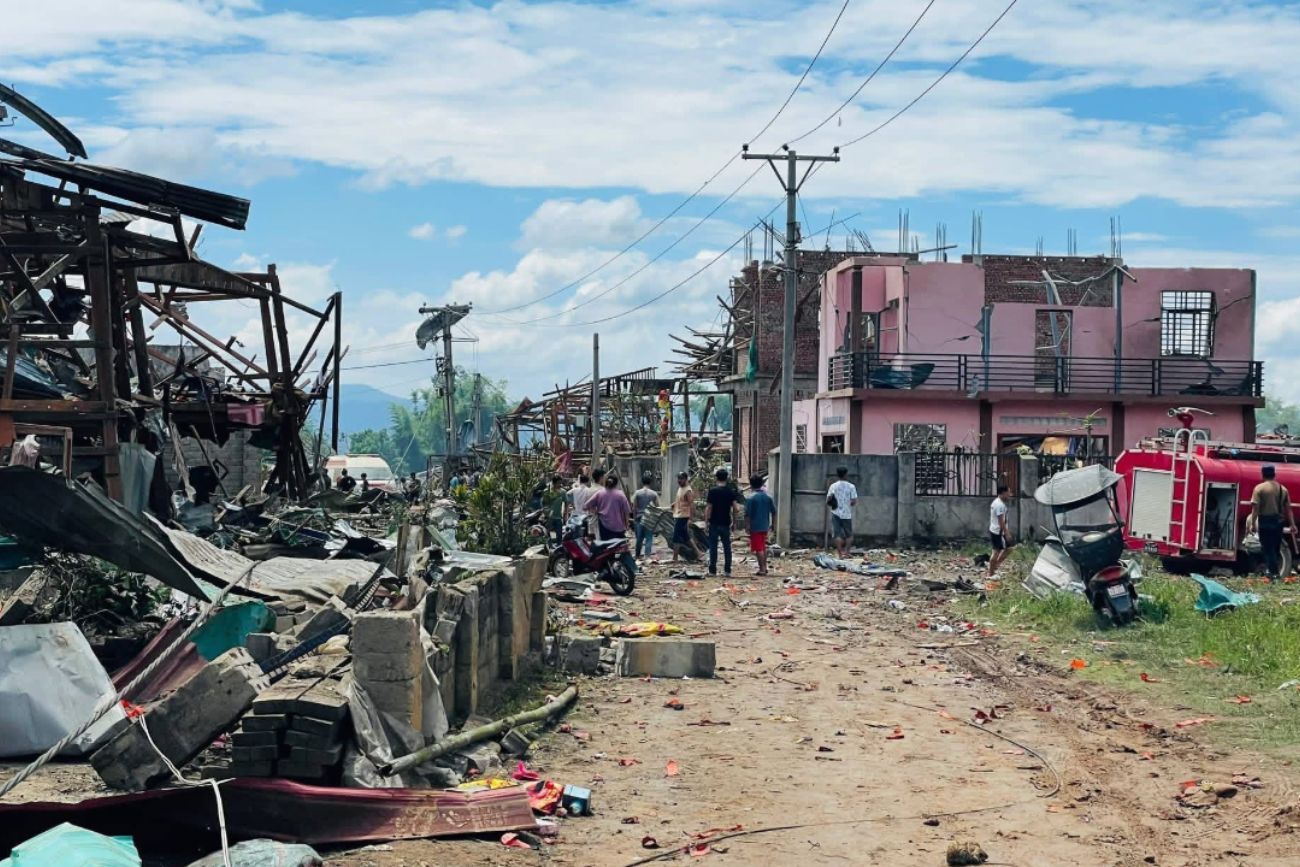 Tragedia en Myanmar: al menos 45 muertos tras una explosión en un depósito de explosivos para minería. (Gentileza Global Times)