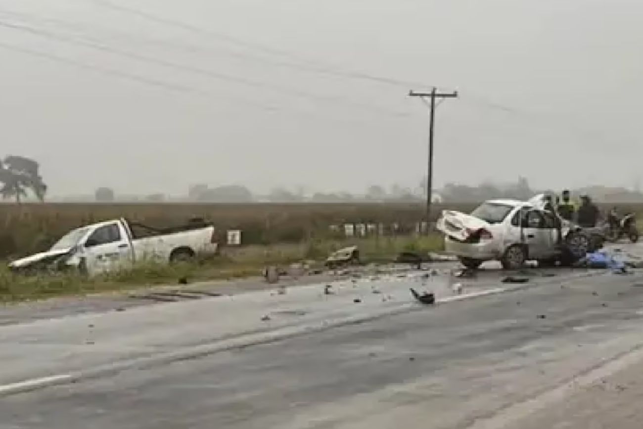 Tragedia en la ruta 16: Choque múltiple dejó dos muertos y un herido de gravedad