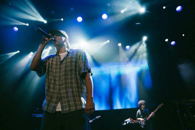 Paulo Londra en el cierre de su gira en Los Ángeles, Estados Unidos.