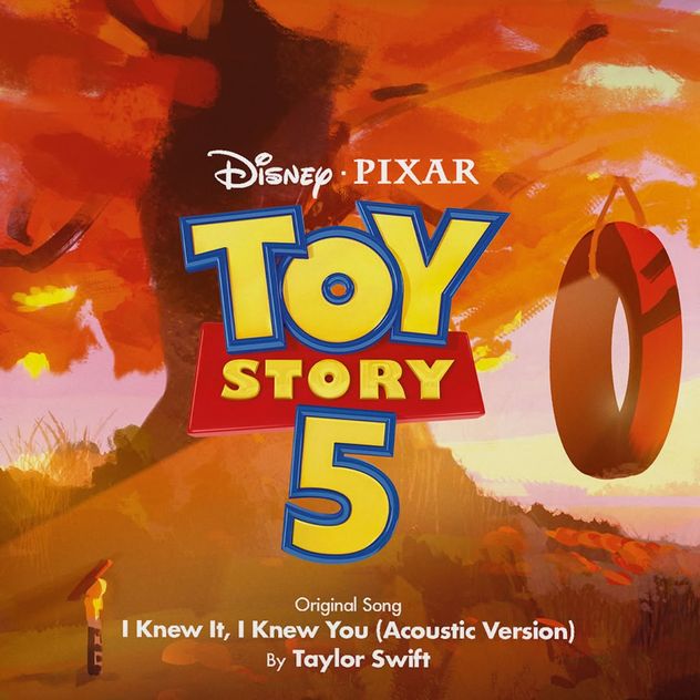 Taylor Swift será parte de Toy Story 5: la portada de la versión acústica.