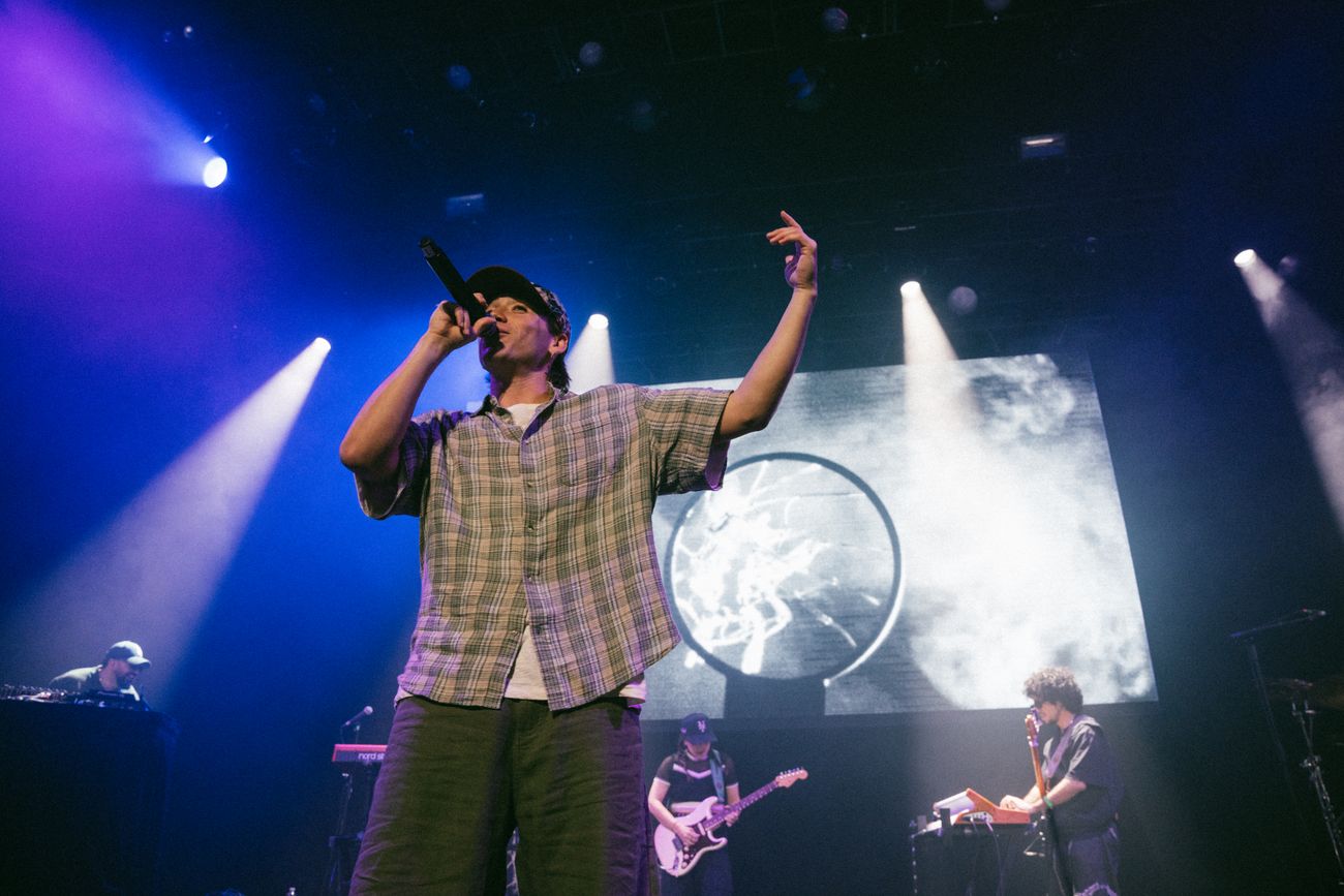 Paulo Londra en el cierre de su gira en Los Ángeles, Estados Unidos.