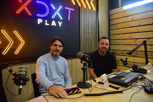 Lucas Neder con su socio Gabriel Scangarello. (Pedro Castillo)