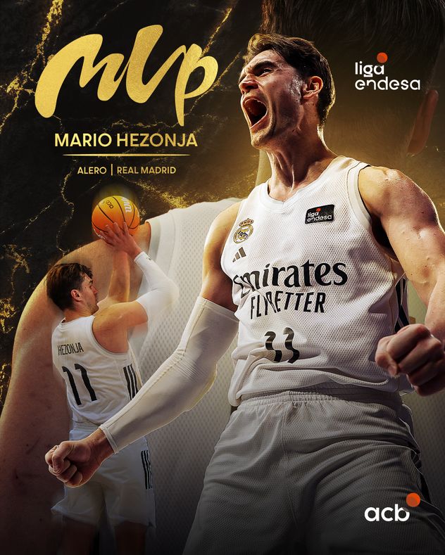 El croata Mario Hezonja fue elegido el MVP de la Liga Española.