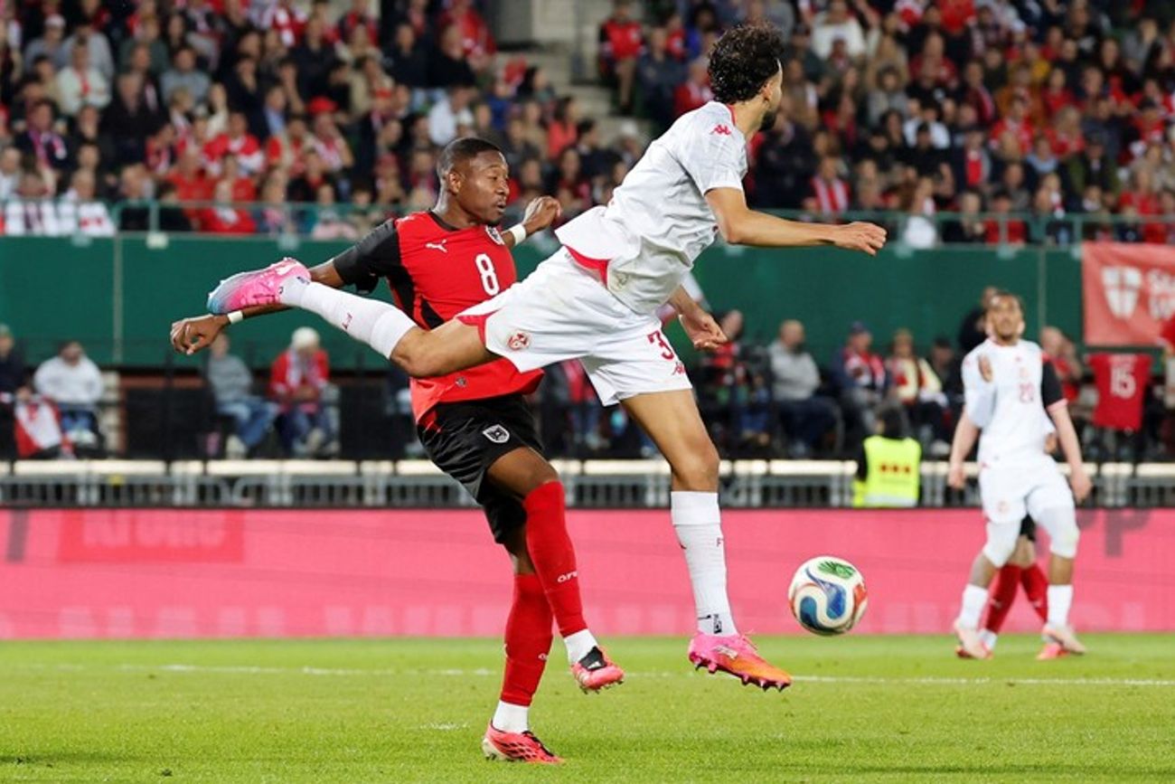 Austria le ganó por la mínima a Túnez en un partido amistoso previo al Mundial.