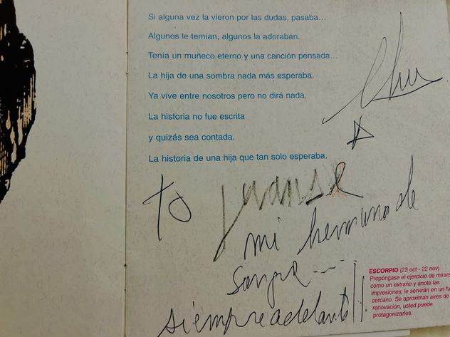 La dedicatoria de Charly García para Juanse.