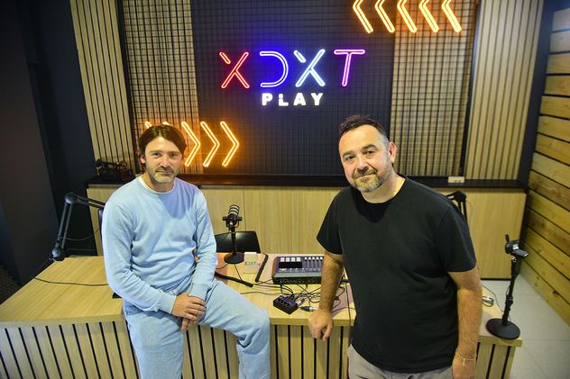 Lucas Neder y Gabriel Scangarello acaban de mudar su productora a Ciudad Empresaria. (Pedro Castillo)