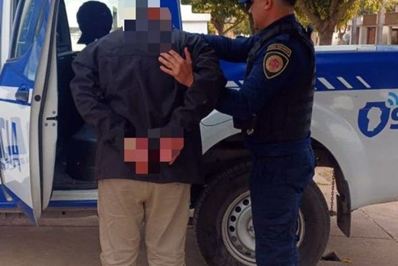 El detenido por la Policía tras la denuncia de la mujer. 