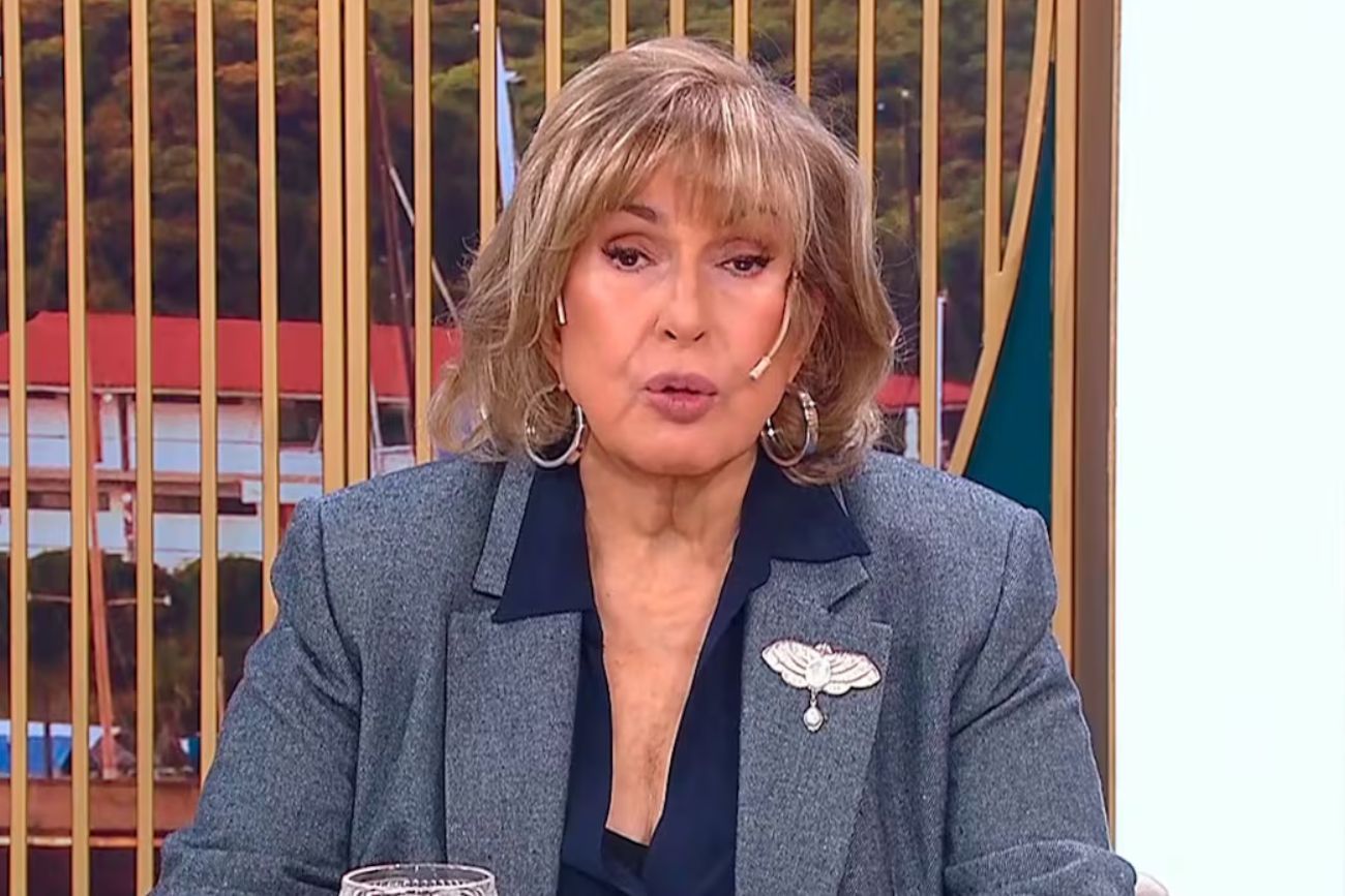 Georgina Barbarossa en su programa. 