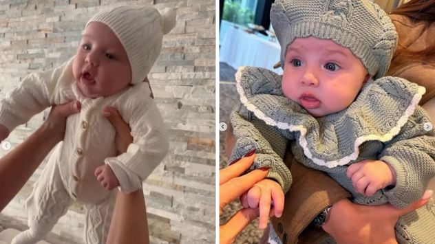 Con gorros tejidos, conjuntos de lana y una paleta de colores suaves, Aitana conquista a los seguidores de sus papás en cada nueva postal.