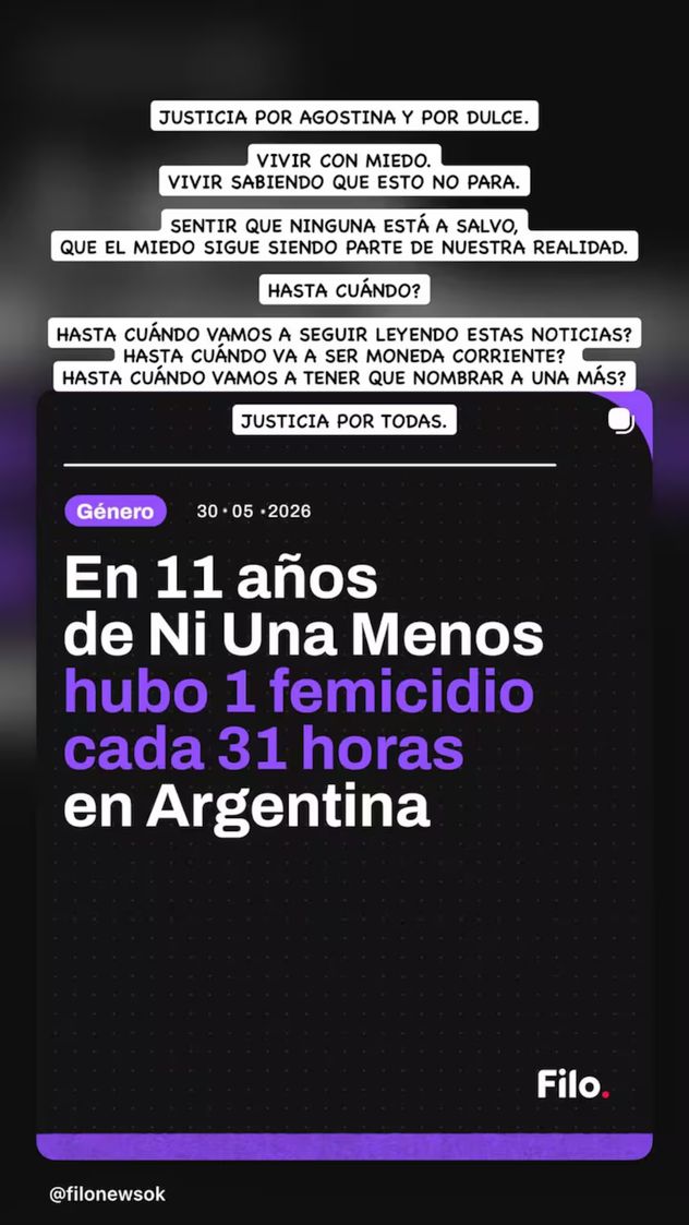 Justicia por Agostina Vega y Dulce Candia: el mensaje de Tini en las redes