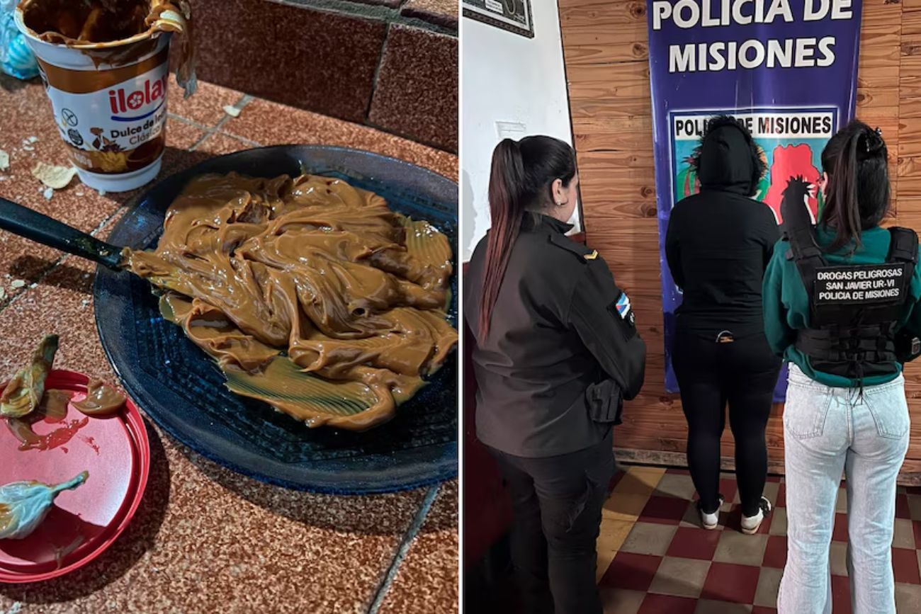 “Les traje el postre”: detuvieron a una mujer que intentaba ingresar cocaína en un pote de dulce de leche