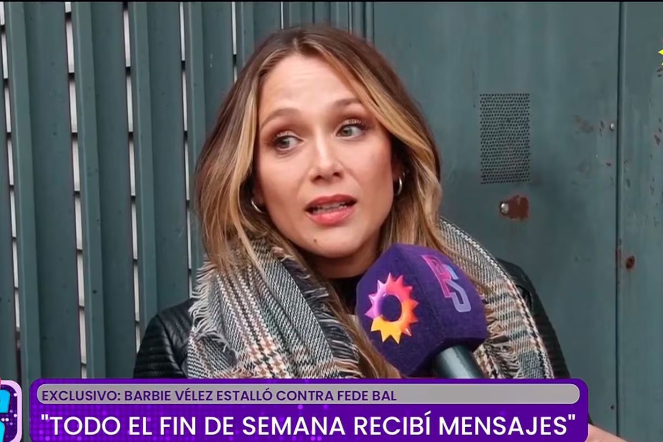 Barbie Vélez, otra vez contra Fede Bal.