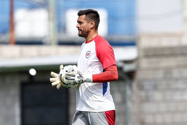 Sergio "Chiquito" Romero, durante su paso por Argentinos Juniors.