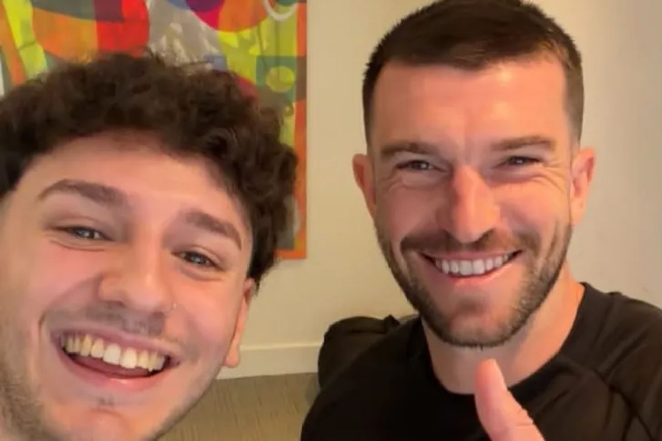 Así fue el encuentro entre Tim Payne y el influencer argentino que lo volvió viral en este Mundial.