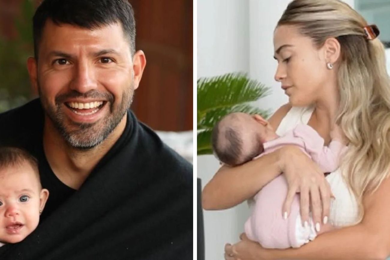 Olivia, la hija de Sofía Calzetti y Sergio Agüero, fue una de las grandes protagonistas del cumpleaños número 38 del exfutbolista y enterneció a los seguidores de la pareja.