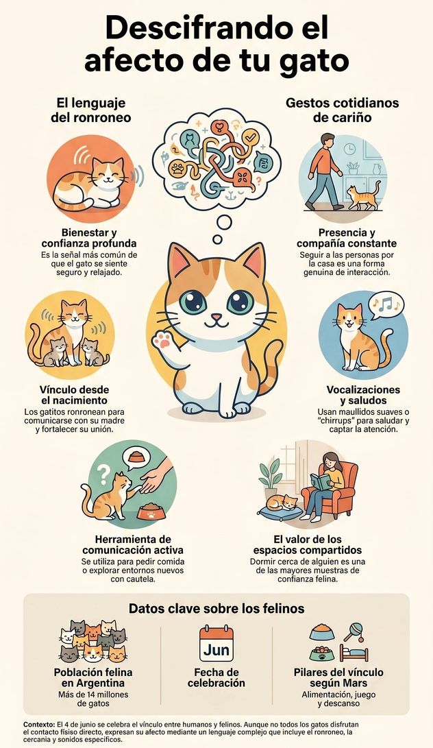 Abrazos a gatos.