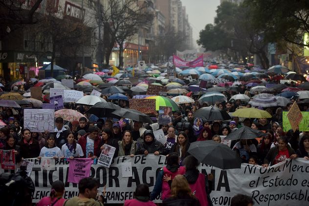 A días del femicidio de Agostina, Córdoba se movilizó exigiendo el fin de la violencia contra las mujeres. (José Hernández)