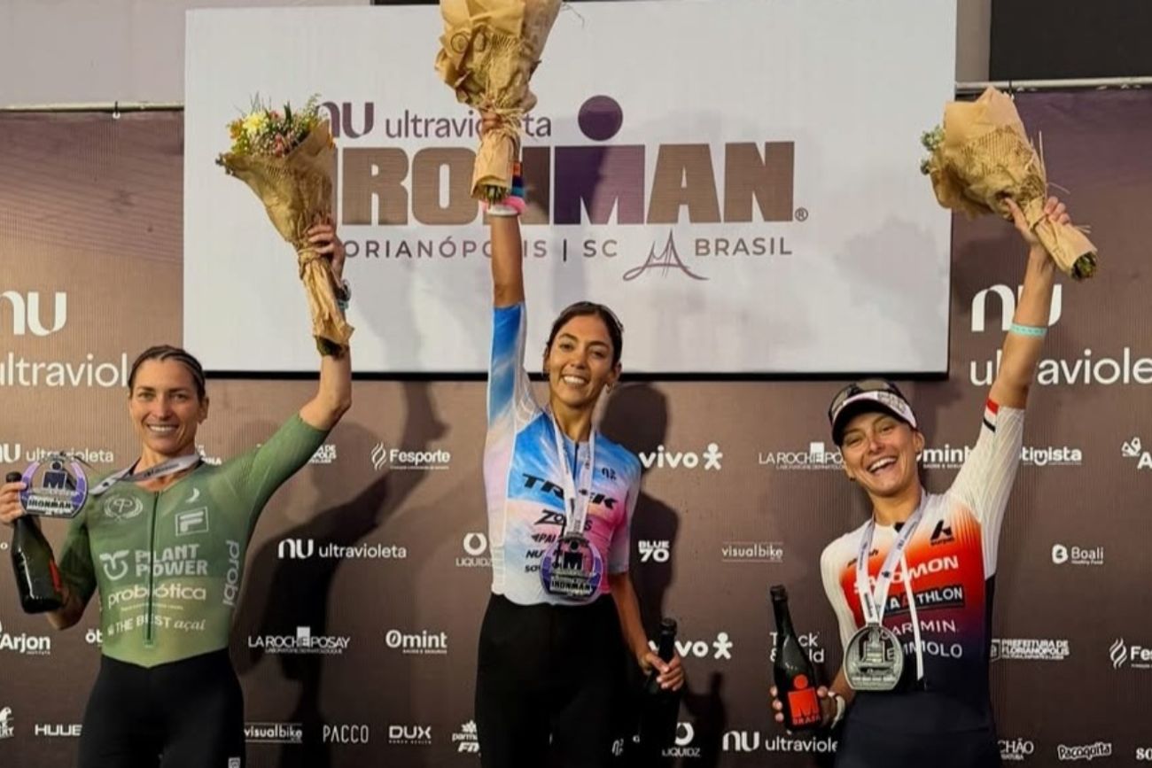 La cordobesa Cecilia Biagioli se consagró campeona en el Ironman de Brasil.