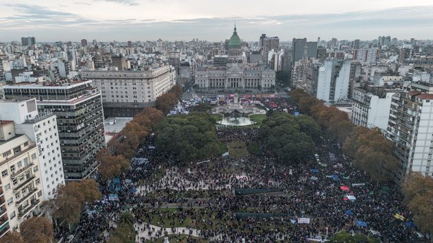 Marcha Ni Una Menos frente al Congreso
